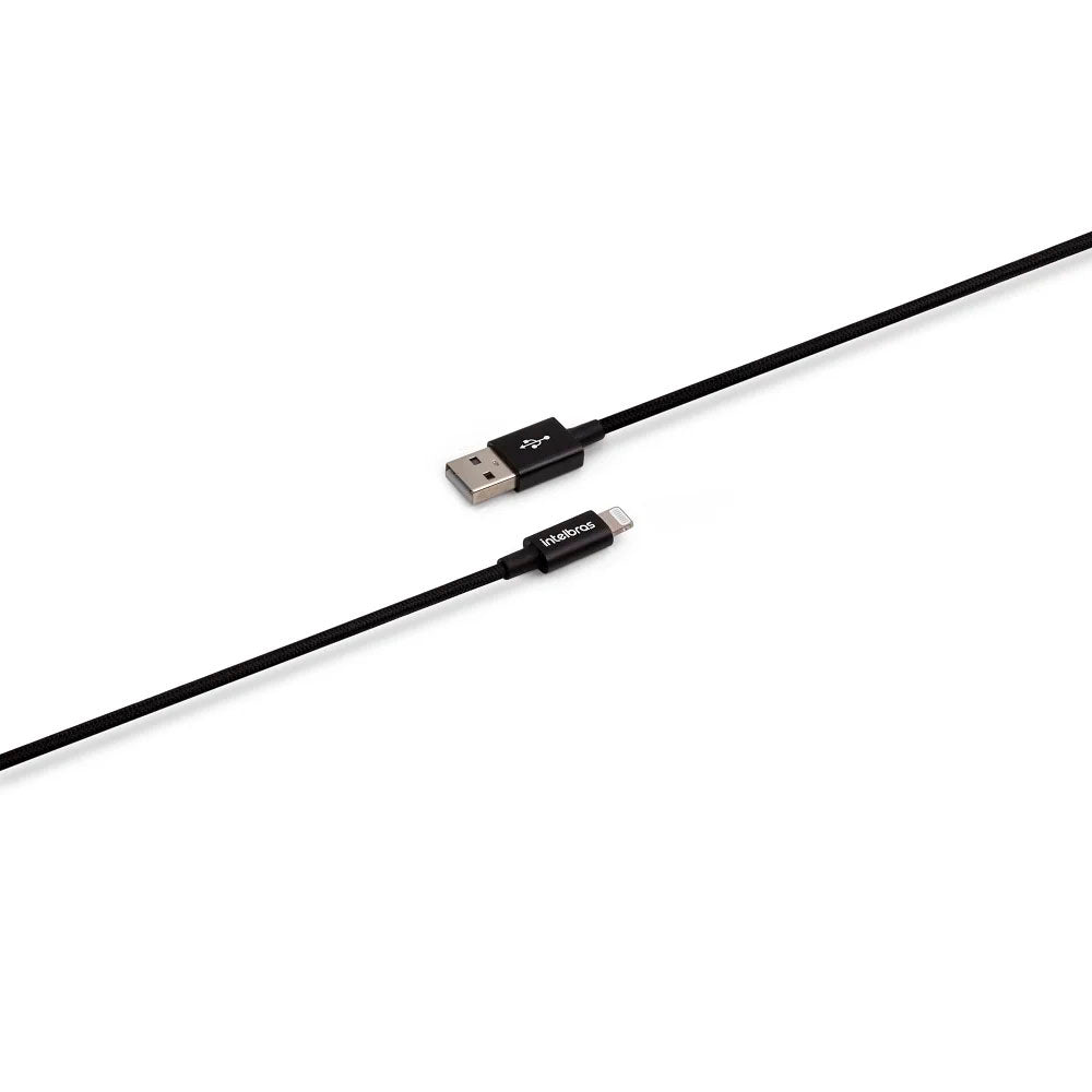 Cabo Usb Para Lightning (Iphone) 1,5mt Intelbras em Nylon Preto - 4830078 Truedata